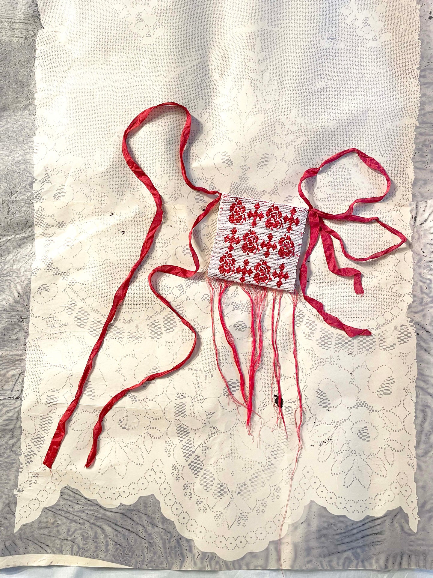 Embroidered Cross Bag